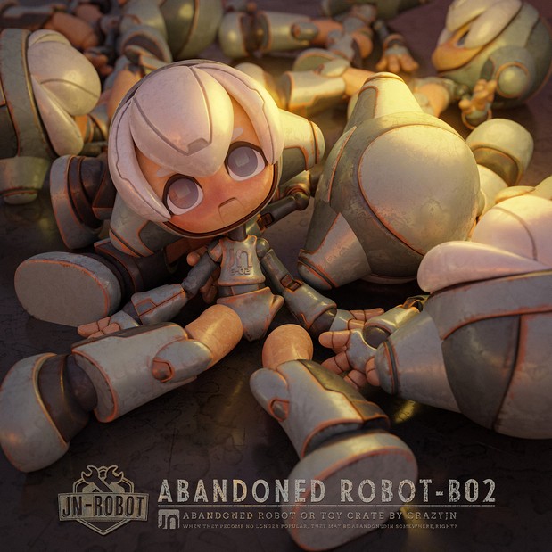 3D吉祥物：TOPUPU ROBOT