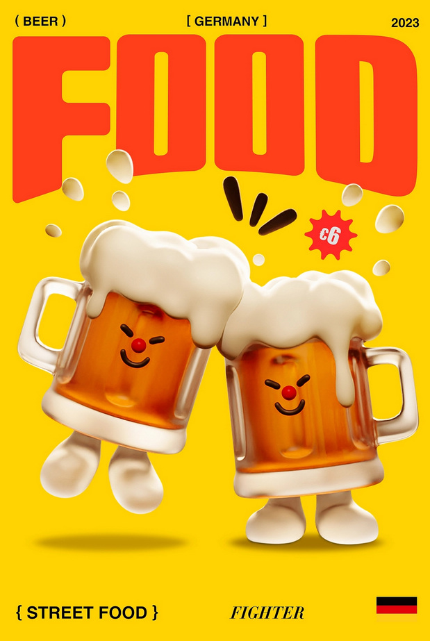 街头美食斗士|潮玩IP形象