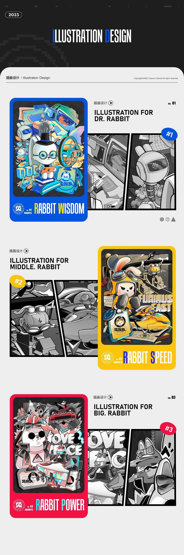 3D吉祥物：兔攻队IP及其载具设计