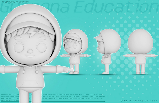 3D吉祥物：光宝x纳宝x班纳