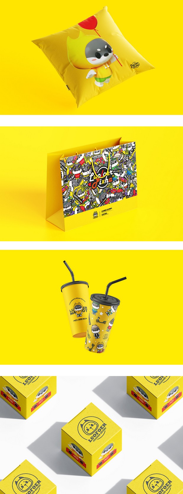 罗佛尔童装电商品牌IP形象