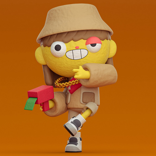 3D吉祥物：C4D卡通建模3D图像建模