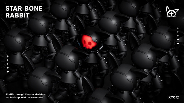 3D吉祥物：星骸兔STAR BONE RABBIT