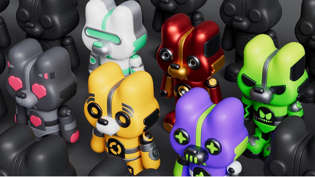 3D吉祥物：机械熊IP形象设计