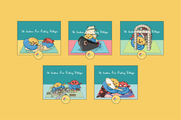 东海五渔村吉祥物设计-海河豚