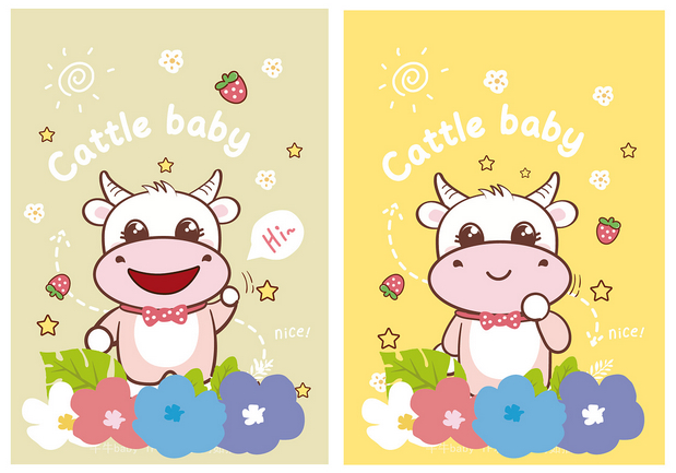 牛牛baby表情包ip形象设计