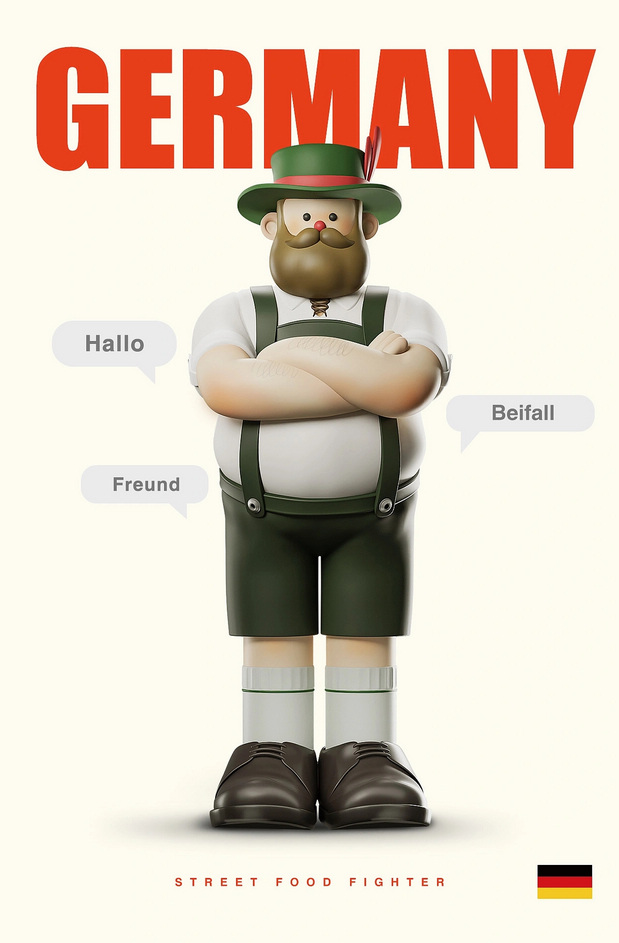 街头美食斗士|潮玩IP形象