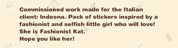 Fashionist Kat Stickers