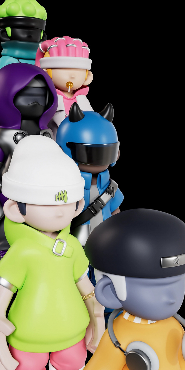 3D吉祥物：潮流IP帽子嘻哈HAT HIP HOP