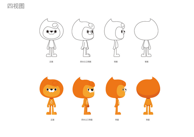 小狮子吉祥物设计