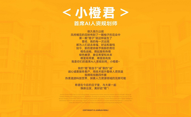 君润人力IP形象-小橙君