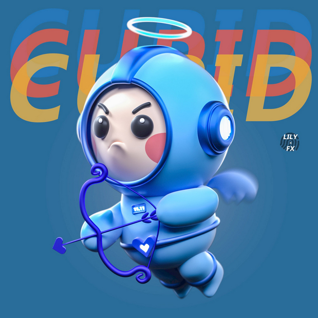 3D吉祥物：三只丘比