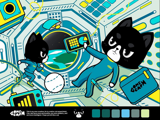 一只土猫：黑子