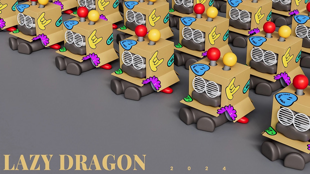 慵懒龙IP形象造型设计