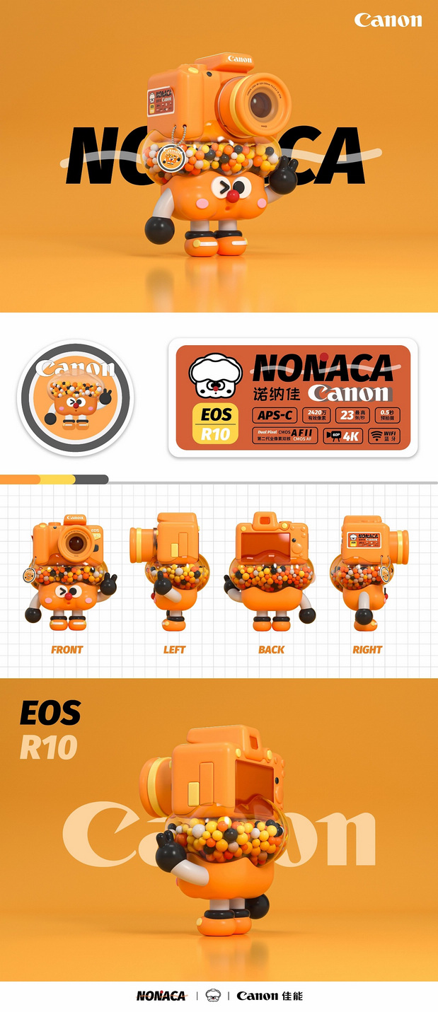 3D吉祥物：Canon IP丨诺纳佳