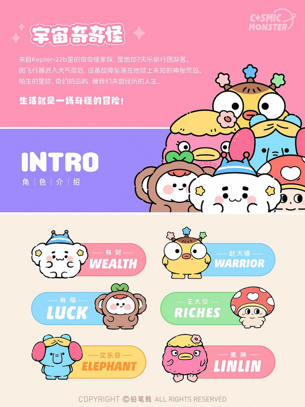 宇宙奇奇怪 系列卡通IP