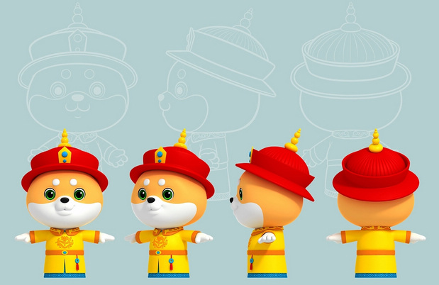 3D吉祥物：犬匠I阳光柴犬俱乐部IP形象