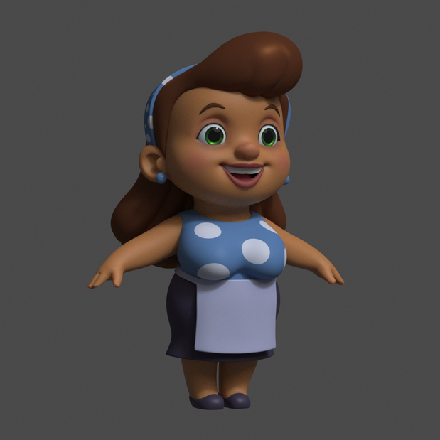 3D吉祥物：Donatela