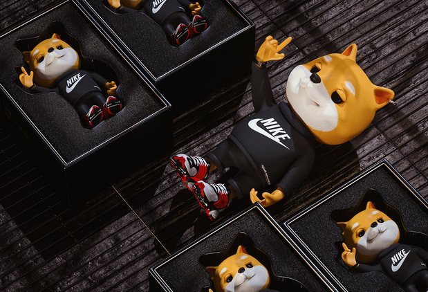 3D吉祥物：一条很潮的小奶狗