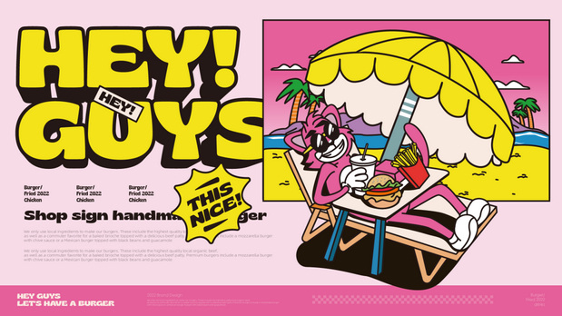 Guys汉堡披萨vi设计