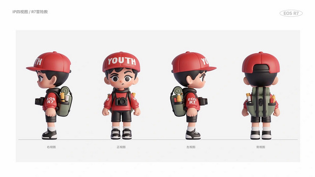 3D吉祥物：佳能青春专微IP形象设计