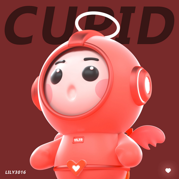 3D吉祥物：三只丘比