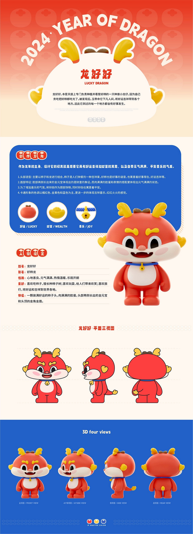 神兽·龙好好 龙年IP形象设计