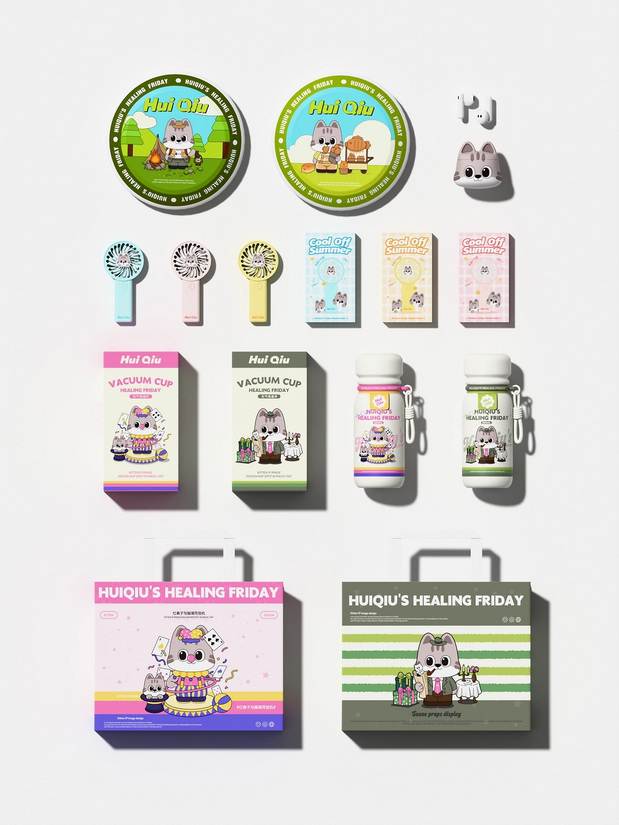 猫咪IP|灰球猫咪主题IP设计