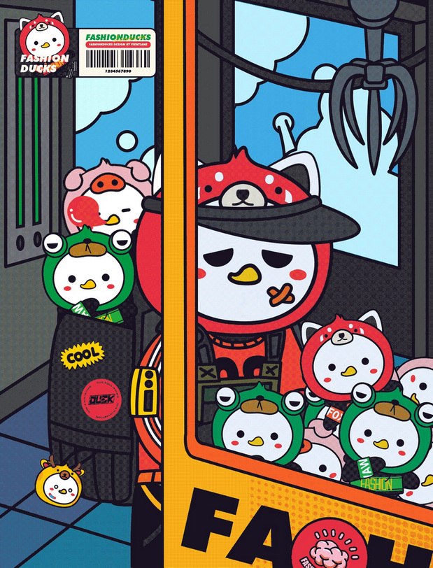 潮鸭时尚潮流IP形象视觉