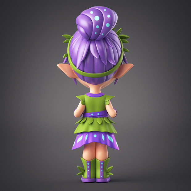 3D吉祥物：Pixie Doll
