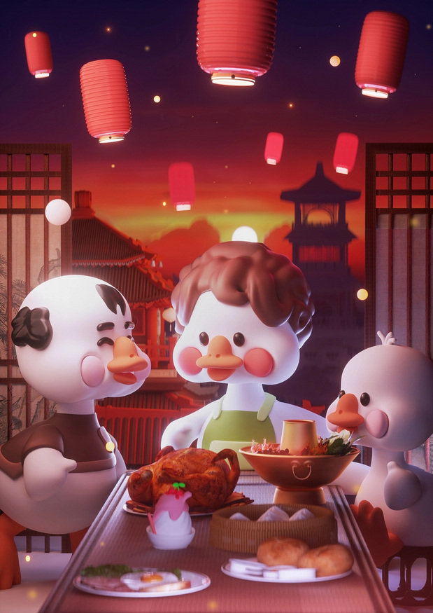 《张大婶》铁锅炖IP形象设计