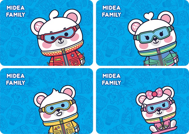 Midea Family Q版形象设计