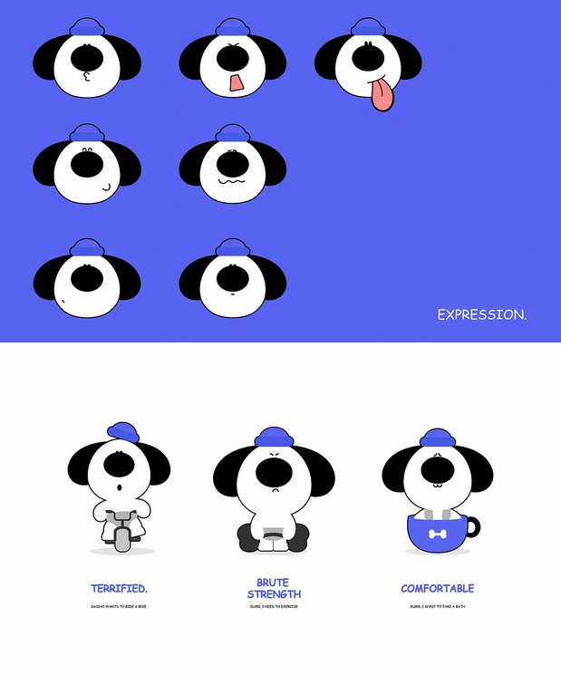 拜拜呆呆一只大鼻子小小狗