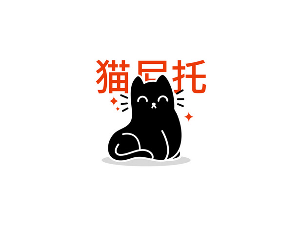 30个猫logo设计欣赏