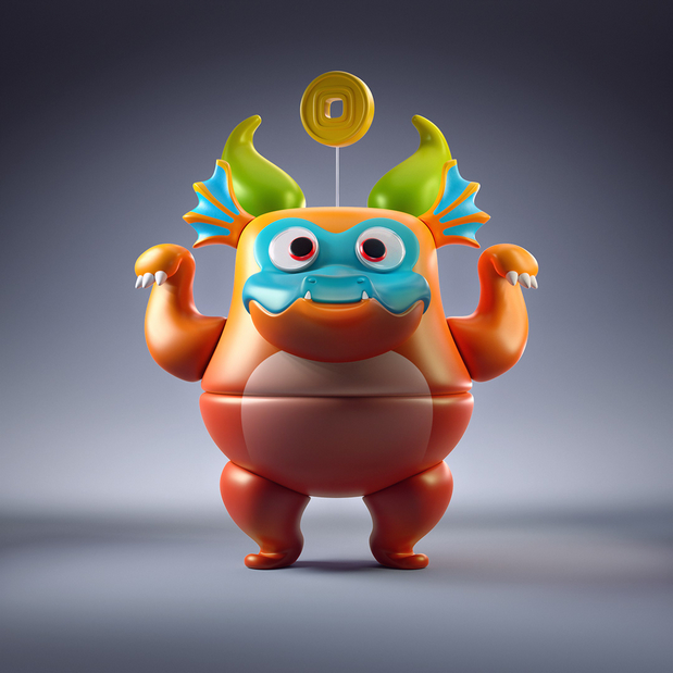 3D吉祥物：ba•doom