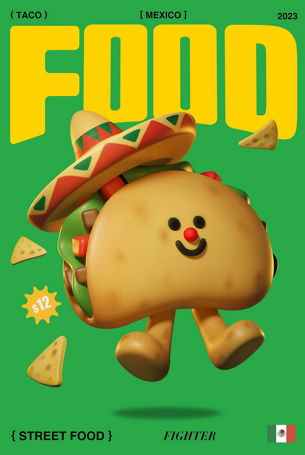 街头美食斗士|潮玩IP形象