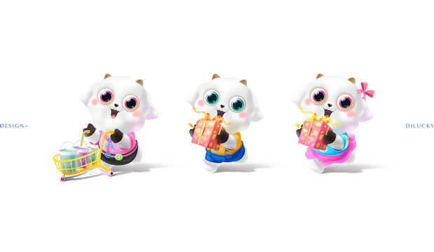 晨阳水漆吉祥物设计