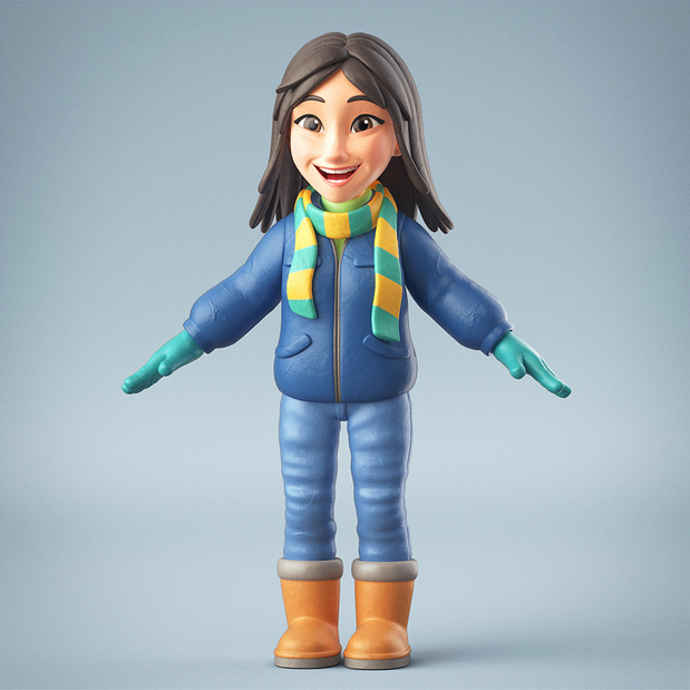 3D吉祥物：Buratino characters