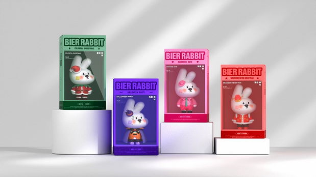 BIER比耶兔节日主题系列IP设计