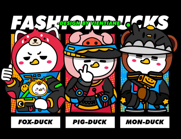 潮鸭时尚潮流IP形象视觉
