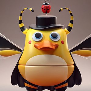 有趣的3D卡通动物 /><img fetchpriority=