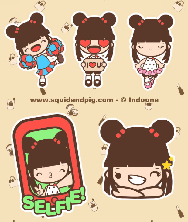 Fashionist Kat Stickers