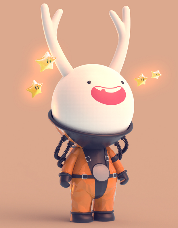 一组3D品牌IP吉祥物设计