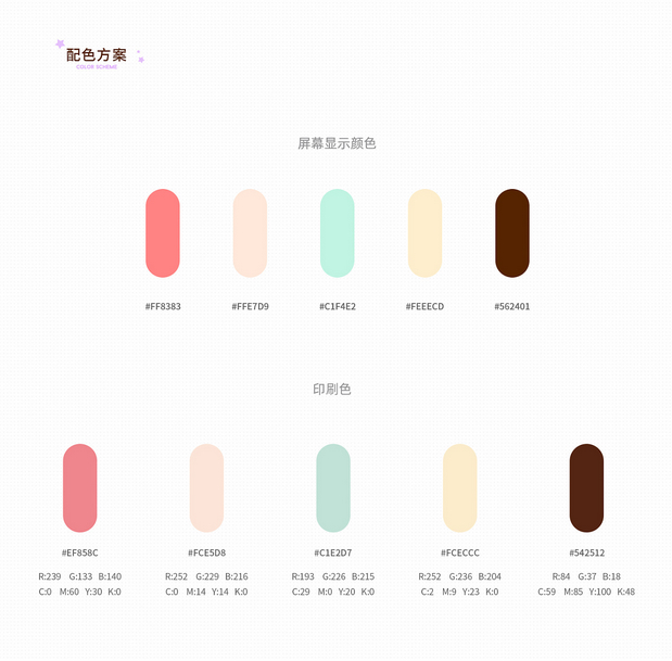 儿童彩妆logo设计提案