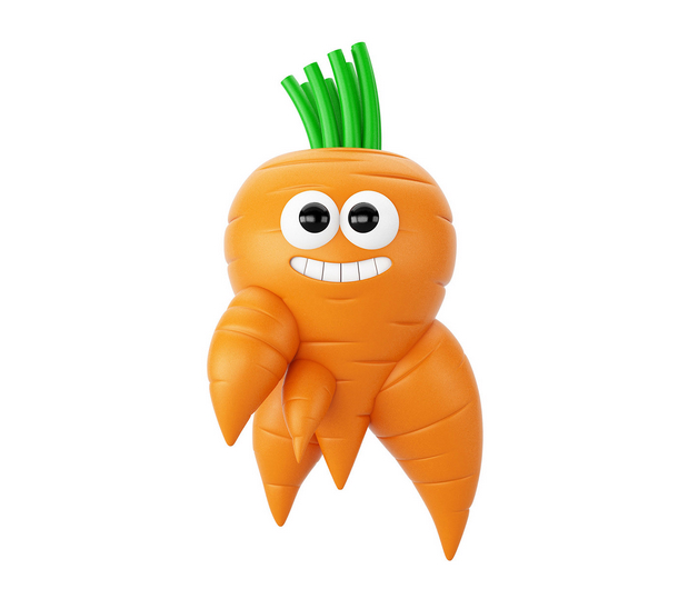 3D吉祥物：UGLY VEGETABLES