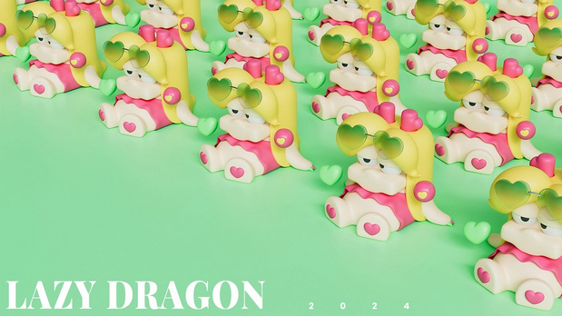 慵懒龙IP形象造型设计