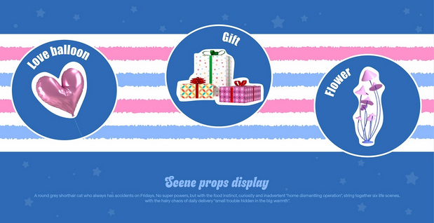 猫咪IP|灰球猫咪主题IP设计