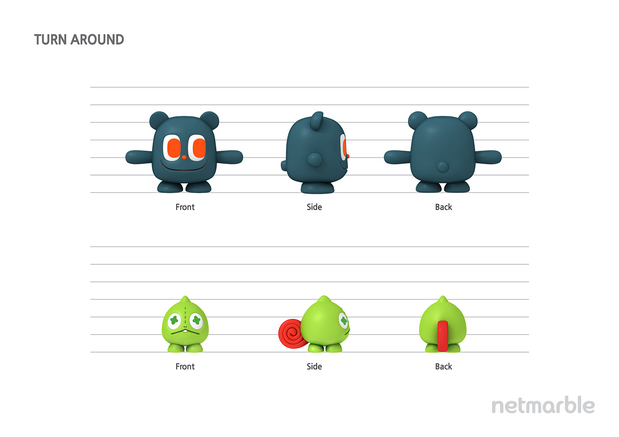 3D吉祥物：Netmarble Friends