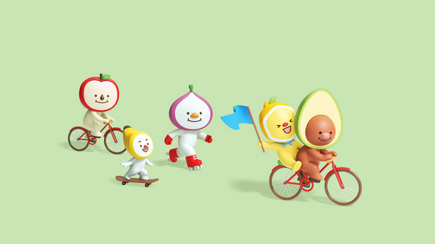 3D吉祥物：L.POINT X Avofriends