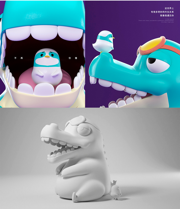 3D吉祥物：大梦与小爱